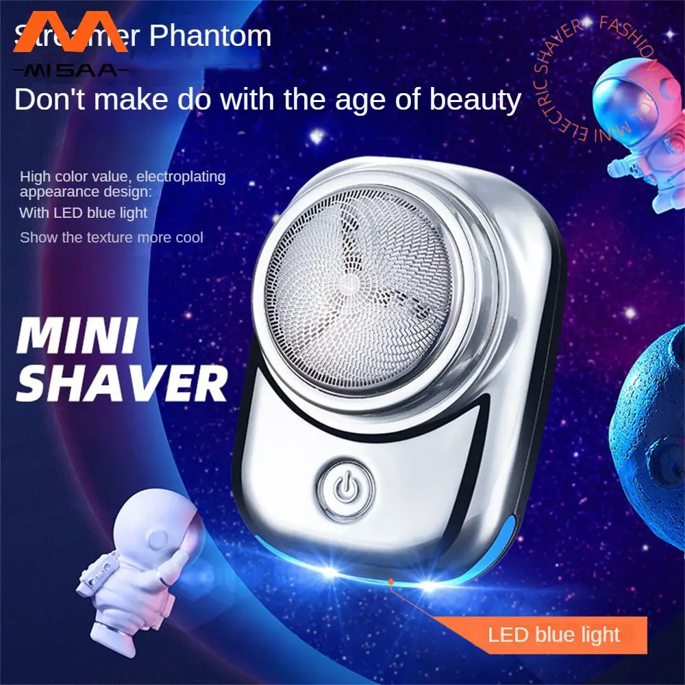 

Mini Electric Travel Shaver For Men Short Stubble Washable Electronic Razor Mens Rechargeable Cordless Shaving Face Beard