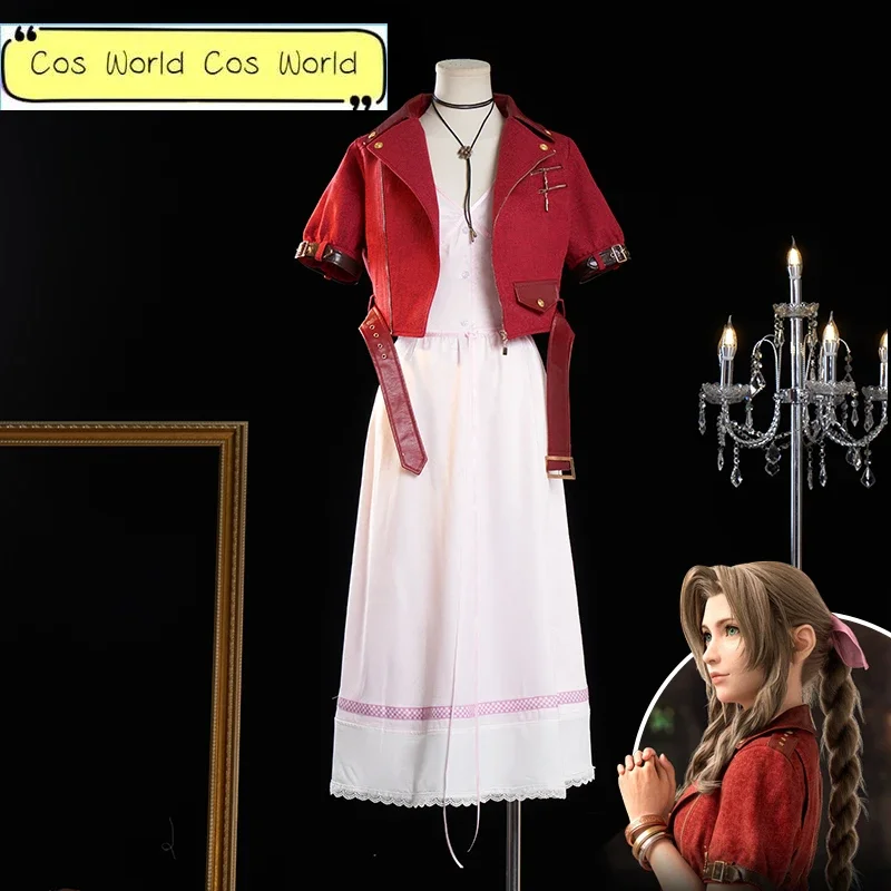 Косплей-игра Aerith gainsborо FFVII для косплея докидоки-R женщин финальная фантазия VII