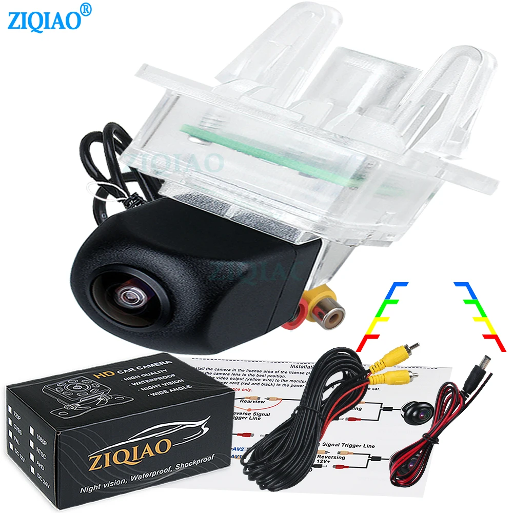 

ZIQIAO for Mercedes Benz GLK C Class 2012-2019 Vito Valente W447 2015-2018 License Plate Light HD Reverse Camera HS092