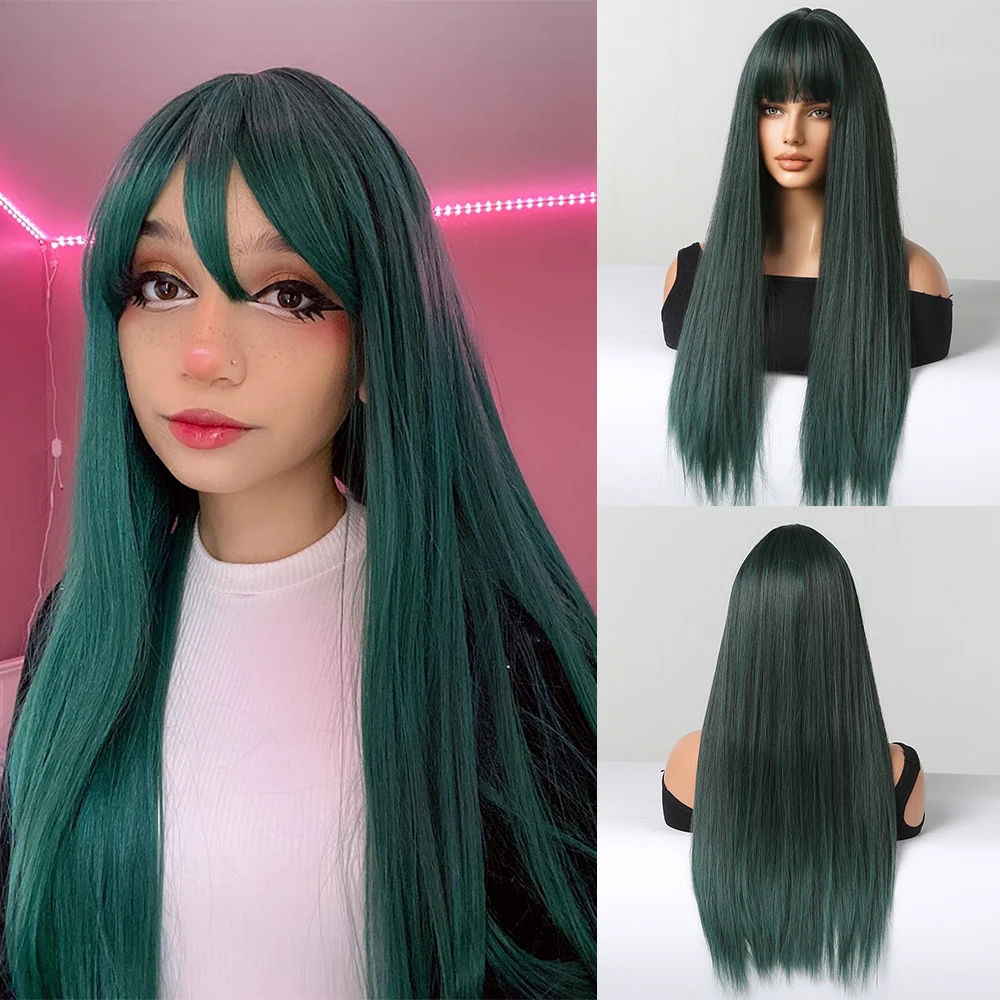 Ful Ombre Wig For Women Cosplay Halloween Hair Wigs With Ban