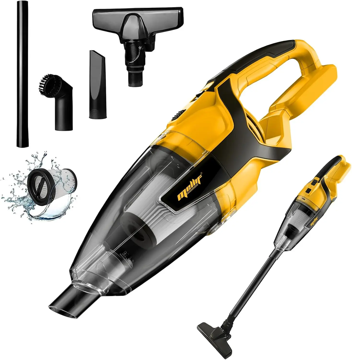 

Беспроводной пылесос, совместимый с аккумулятором Dewalt 18 В, 20 В (только инструмент), ручной пылесос для деревянного пола, ковра, автомобиля из шерсти домашних животных