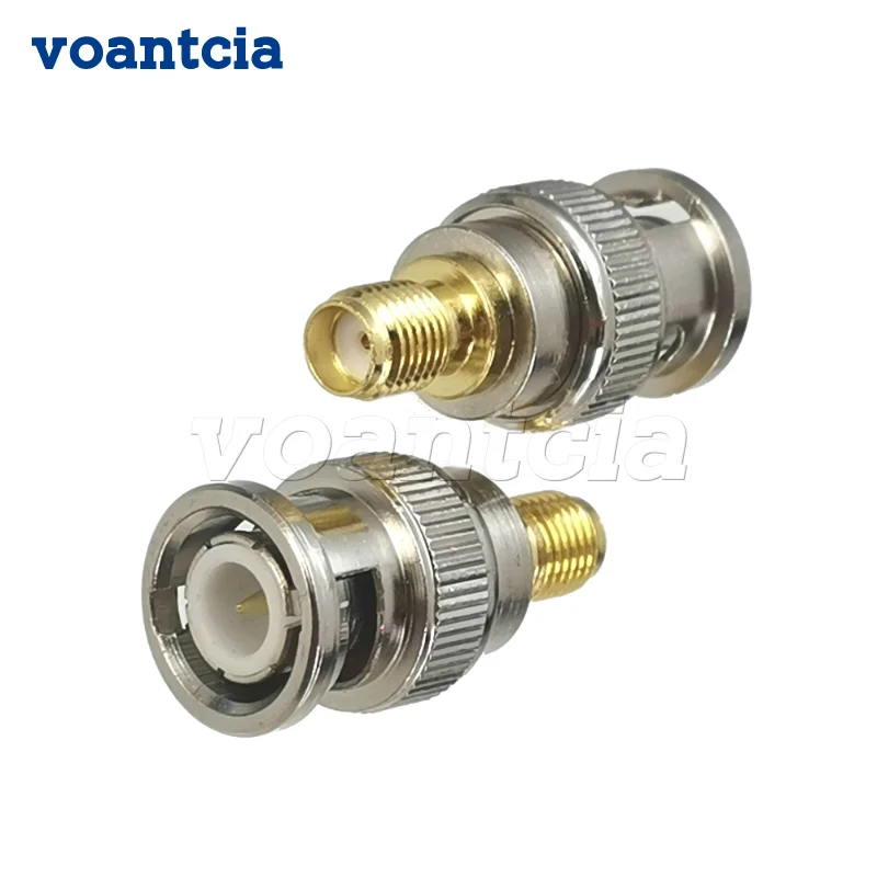 

10pcs Connector Adapter SMA to BNC Male Plug & Female Jack RF Coaxial Converter Straight New