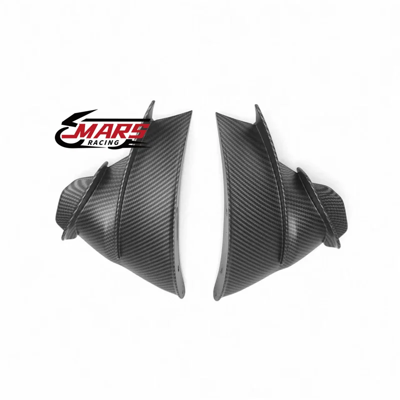 Фото Подходит для мотоциклов DUCATI Panigale V4, V4S, V4R 2018-2022 годов выпуска, аксессуары для мотоциклов, передний аэродинамический спойлер, динамическое крыло. №2