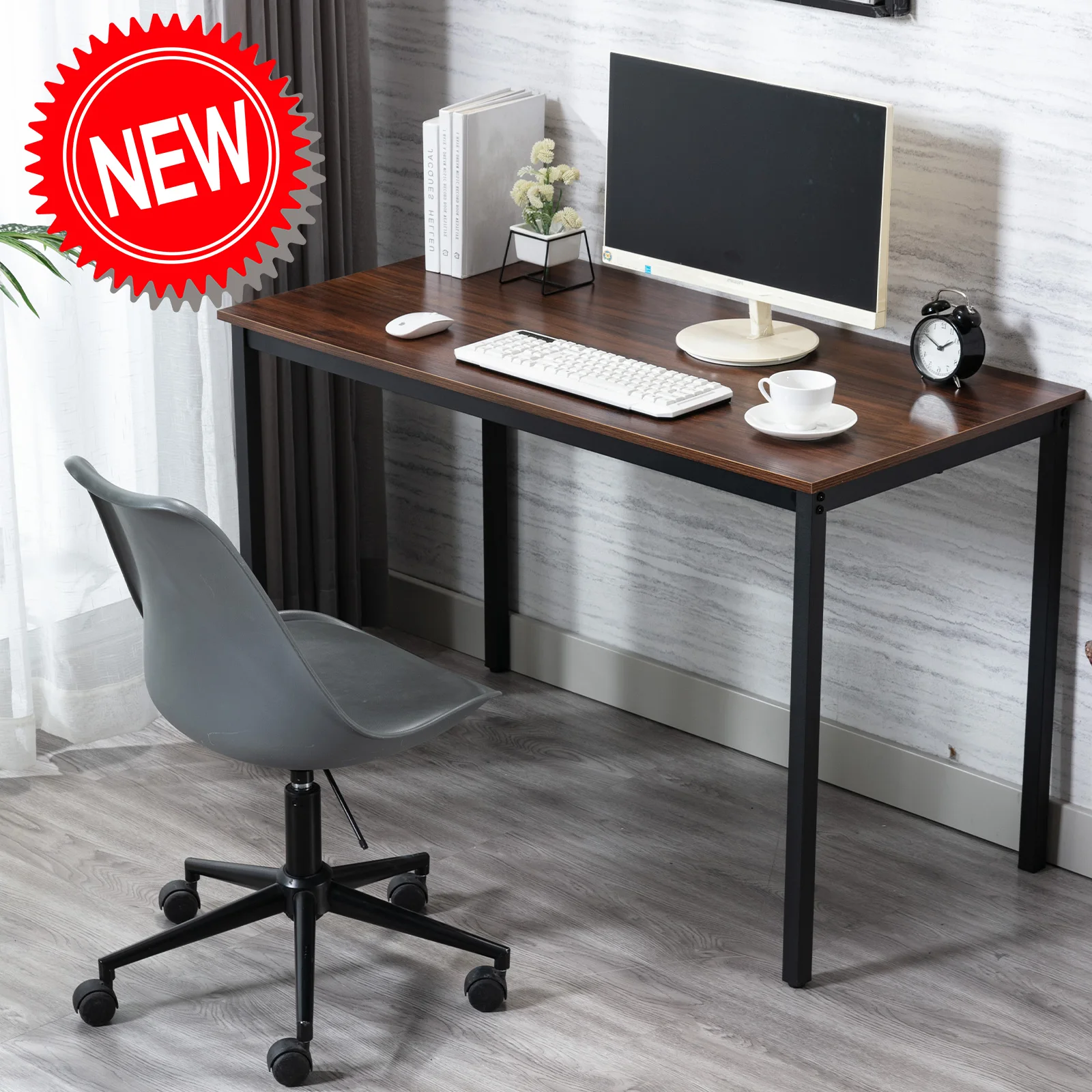 

Computer Desk 47.2" For Home Office Sturdy Writing Desk Study Table Gaming Table/ Dining Table