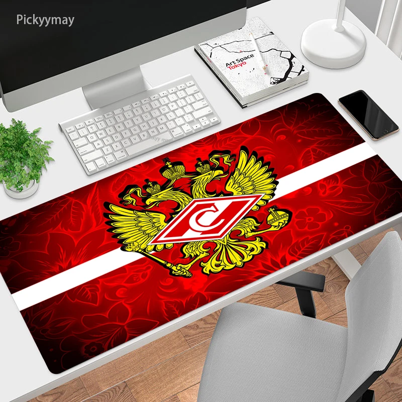 

Spartak Large Mouse Pad Natural Rubber PC Keyboard Pads Computer Gaming Mousepad Desk Play Mat Locking Edge Table Carpet For LOL