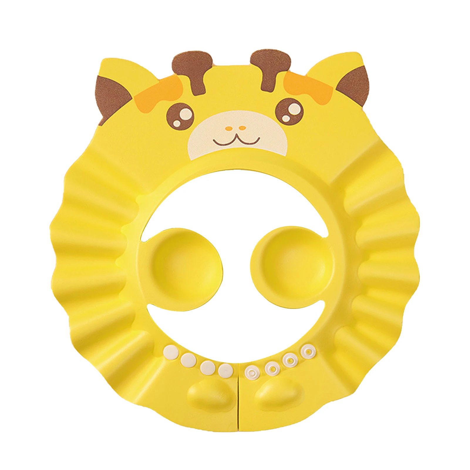 

Lightweight Baby Shower Cap Foldable For Bathroom Travel Portable EVA Wash Hair Home Cute Adjustable Soft Kids Ear Protection
