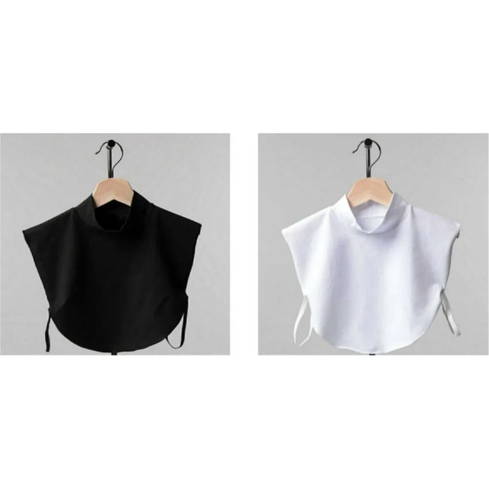 

Dorlie 2'li Hijab Neck Collar-Cotton Combed-Black White