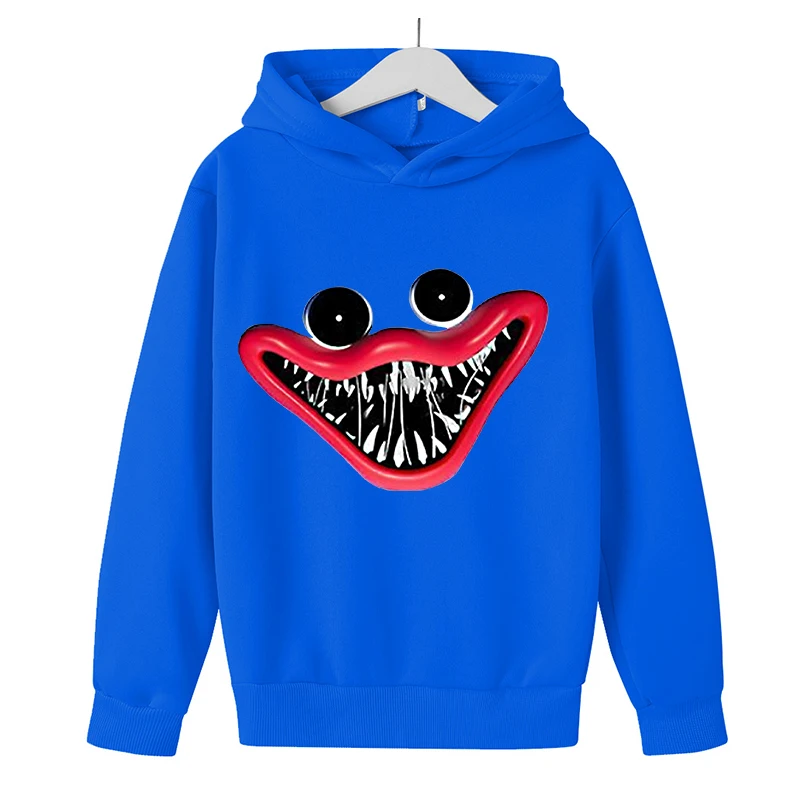 

2022 NEW Women Poppy Hoodie Huggy Wuggy Game Print Streetwear Horror Gothic Style Hip Hop