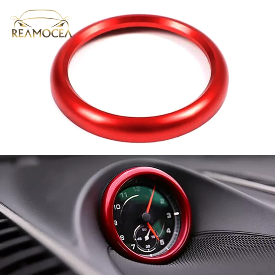 Часы Reamocea для Porsche 911 Cayenee Boxster Macan Panamera, красные, синие, серебряные, для приборной панели