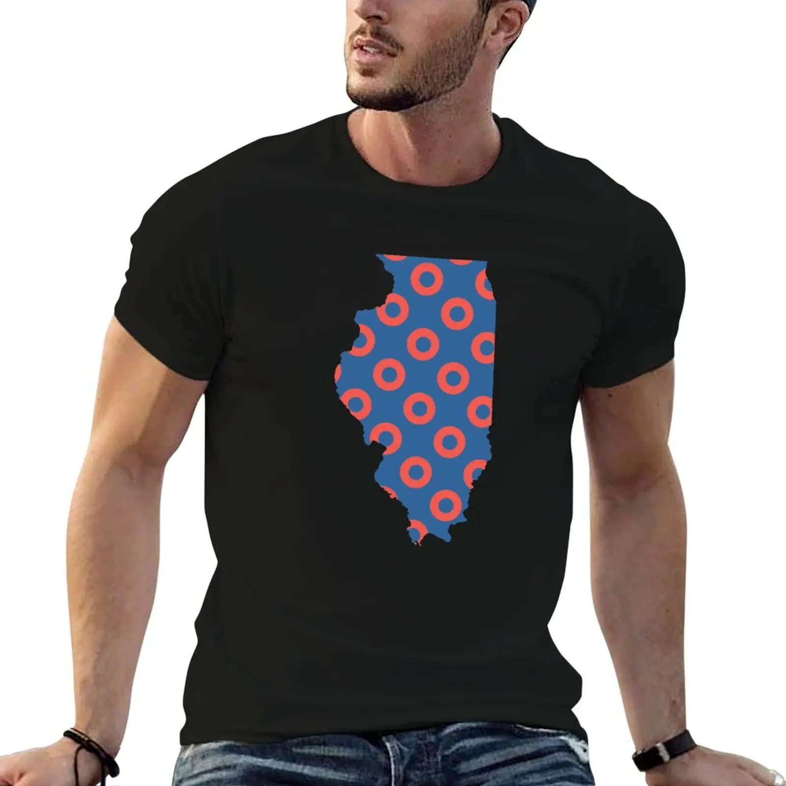Фото Футболка Phish Fishman Donut Illinois Phan Apparel and Accessories для бега с коротким рукавом №1