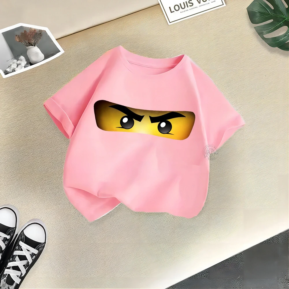 Детская Хлопковая Футболка Повседневная Летняя С Принтом Lego Для Мальчиков И