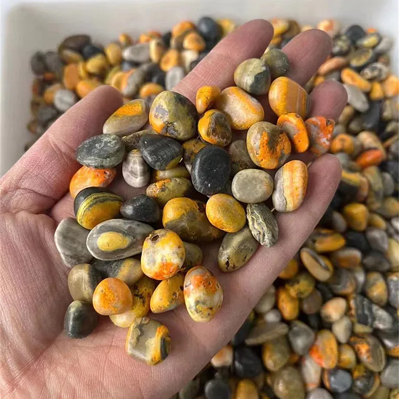 Чипсы шмеля из яшмы на продажу кристаллы натурального каменного гравия Целебный