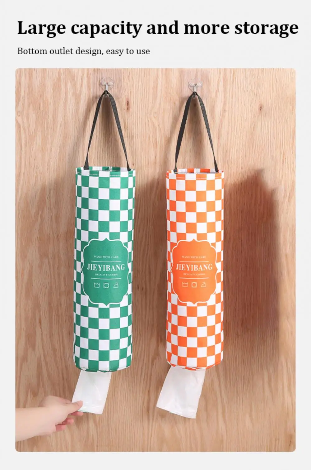 

New Garbage Bag Storage Bag Kitchen Plastic Bag Sorting Artifact Bag Hanging Shopping Bag Storage Bag Storage Hanging Bag