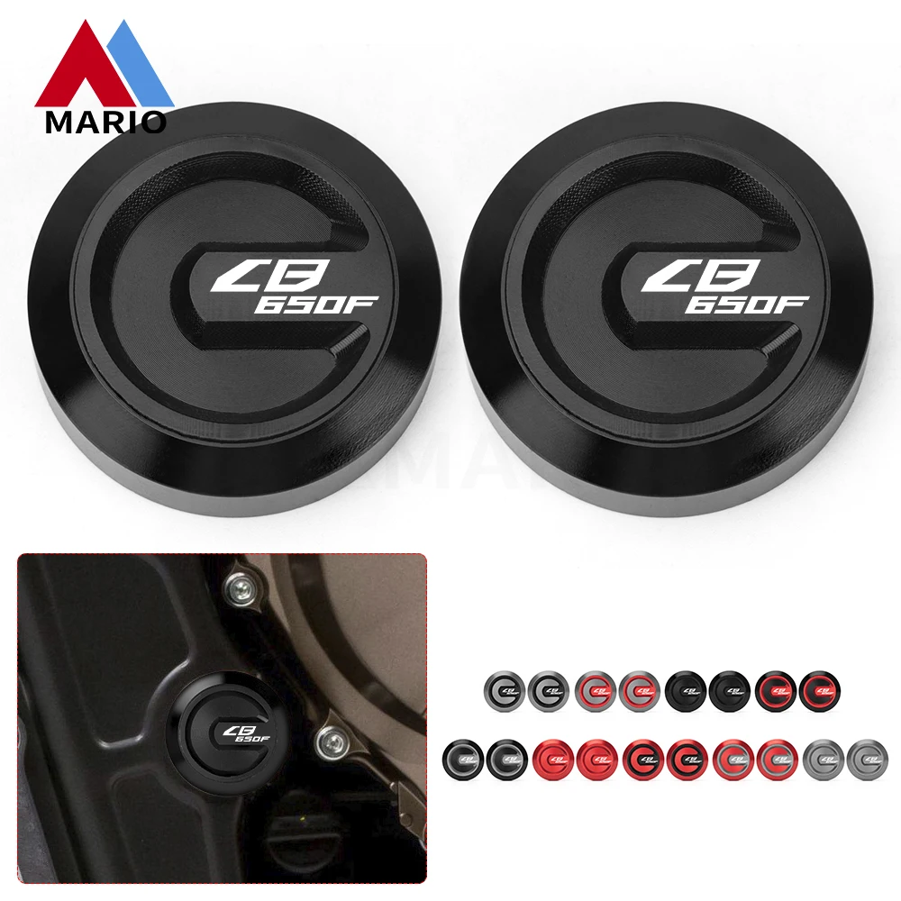 For Honda CB650F CBR650F CB CBR 650F CB650 CBR650 650 F 2019 -2022 CNC Aluminum Motorcycle 2PCS Frame Hole Cap Cover Guard Plug