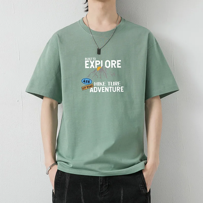 

HIP HOP Mens T-shirts Casual For 2023 Summer Short Sleeves Black Print Tshirt Tees Oversize 5XL 6XL T Shirt