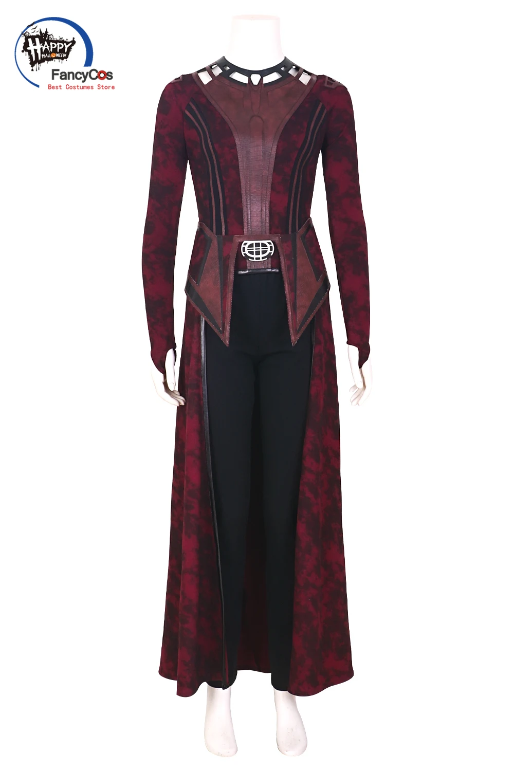 Алая косплей ведьма Maximoff Wanda видение Косплей Костюм Маска наряды Хэллоуин