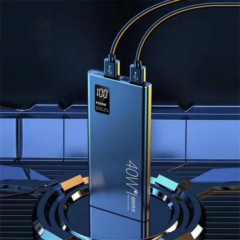 

Shell Material Alloy Simultaneously Charging Three Devices Portable Power Source Lcd Displaybidirectional Fast Charging