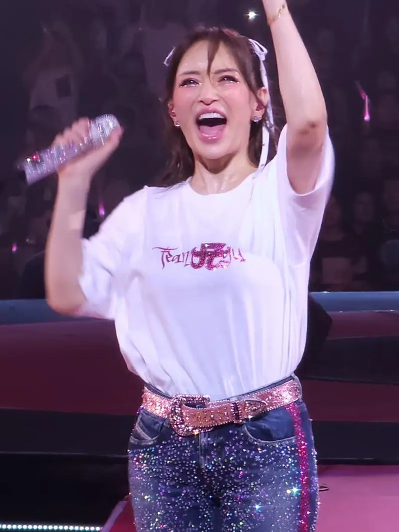 Hamasaki Ayumi Hamaki 25 Th Anniversary Concert Same Sle Short sleeve T-shirt Shanghai Support Peripheral Clothes