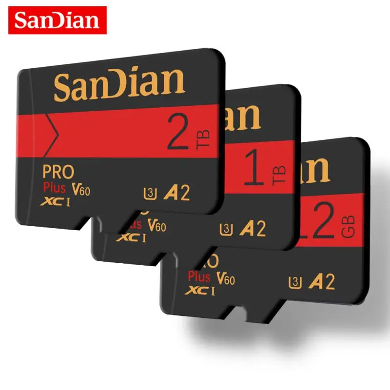 EVO Plus Micro TF SD Card 2TB 128GB 256GB 512GB A2 V30 U3 Transfer 130MB/s Карта памяти C10 U1 V10 для ПК