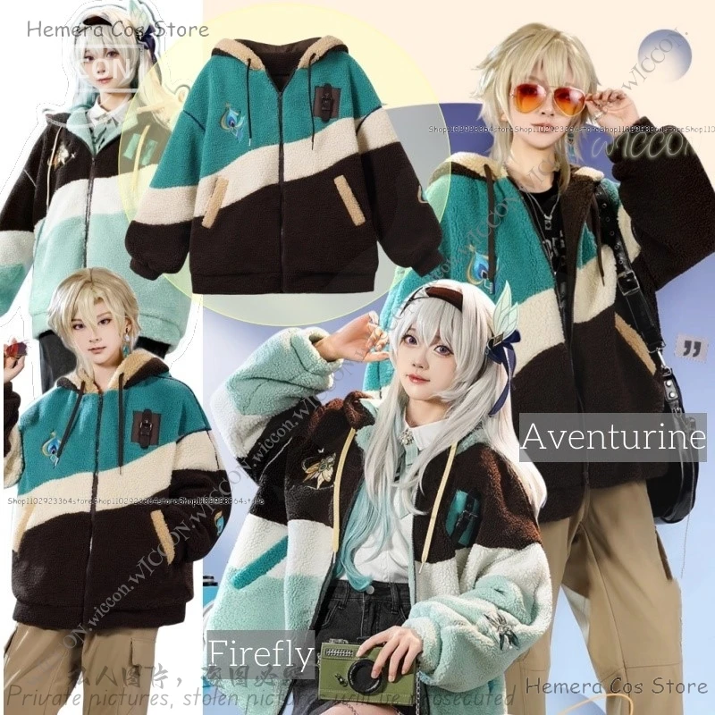 Авантюрин хонкай: звезда рельс Светлячок Аниме игра косплей пальто ежедневный