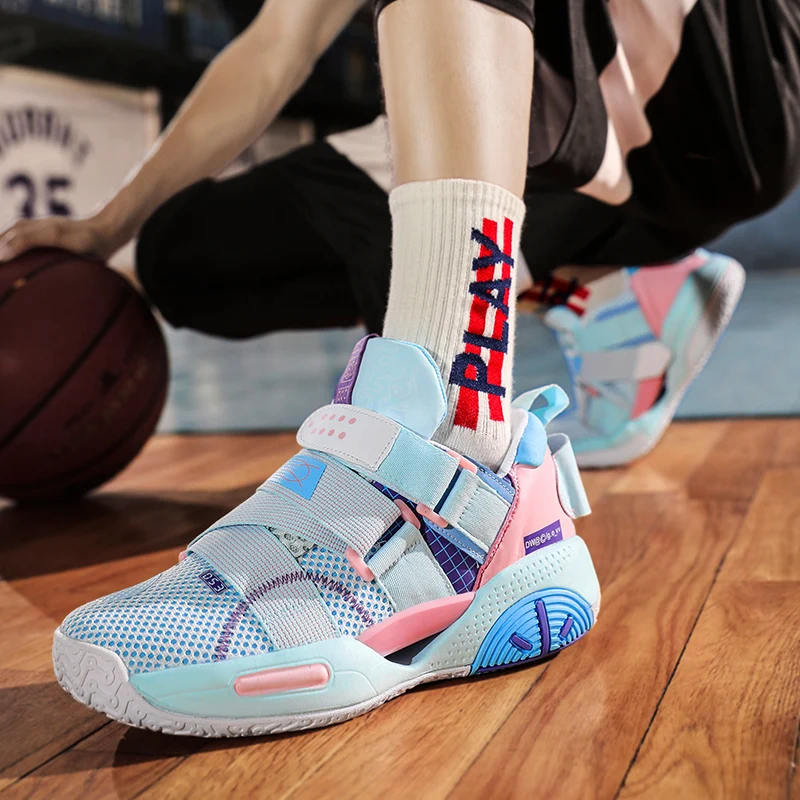 Professional Pink Men's Basketball Shoes Superstar Design Sneakers Women 2022 Streetball Boys Basket Shoes zapatillas baloncesto