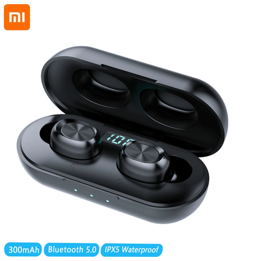 

Xiaomi TWS Earphone Wireless Bluetooth Headphones Touch Control Waterproof Earbuds 9D Stereo Music Headset with Microphones