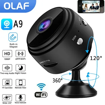 Olaf A9 Mini Camera IP WiFi HD 1080p Wireless Monitoring Security Remote Monitor Camcorders Video Surveillance Smart Home 1