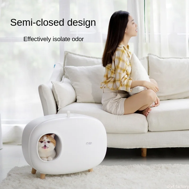 Купить Полностью закрытый кошачий наполнитель, новинка 2022, мебель для кошачьего туалета, тренировочный ящик, большой кошачий наполнитель, лоток дл...