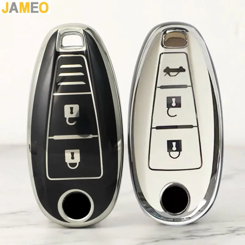 

Чехол для автомобильного смарт-ключа из ТПУ для Suzuki Baleno Ertiga Ciaz Ignis Kizashi Swift SX4 S-cross Vitars, защитный чехол для ключей