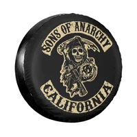 sons of anarchy soa spare tire cover for suzuki mitsubish custom the tv series dust proof car wheel covers