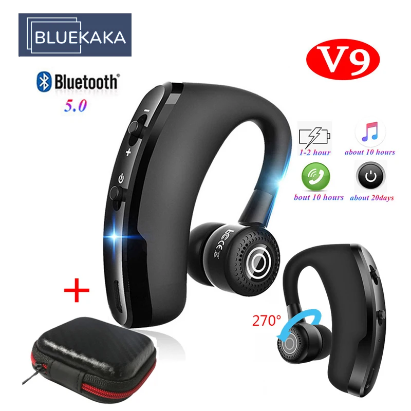 Беспроводные деловые наушники V9 V8 Bluetooth 5 0 наушники-вкладыши для звонков