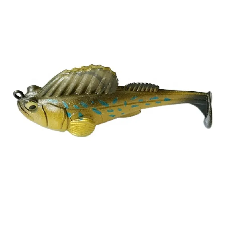 

Lutac Soft Fishing Lures Jumping 75mm 14g PVC T Tail Wobblers Aritificial Trolling Pesca Mustad Hook Crankbaits