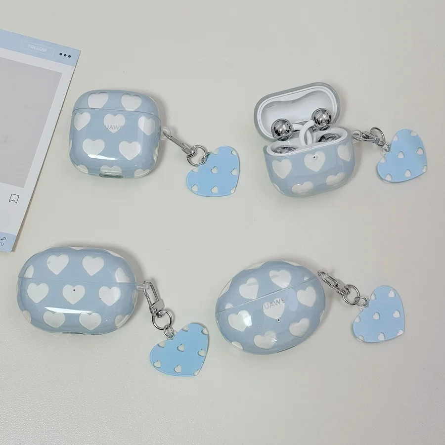 Фото Чехол Bule Love для Huawei FreeBuds 6i, 5i, 7i, SE2, SE3 / FreeBuds Pro 4 / Pro3, с клипсой, силиконовый чехол для наушников FreeBuds 2 / FreeBuds 6i №2