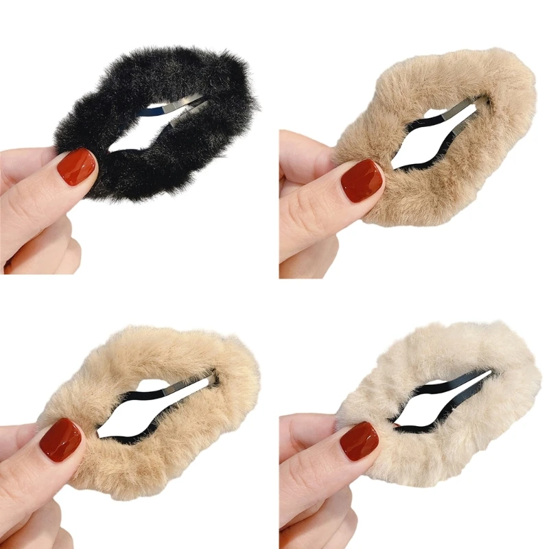 

Furry Plush Cloud Hair Clip Sweet Girl Alloy Hairpin Women Hair Styling Accessories for Thin Hair Korean Headdress N7YD