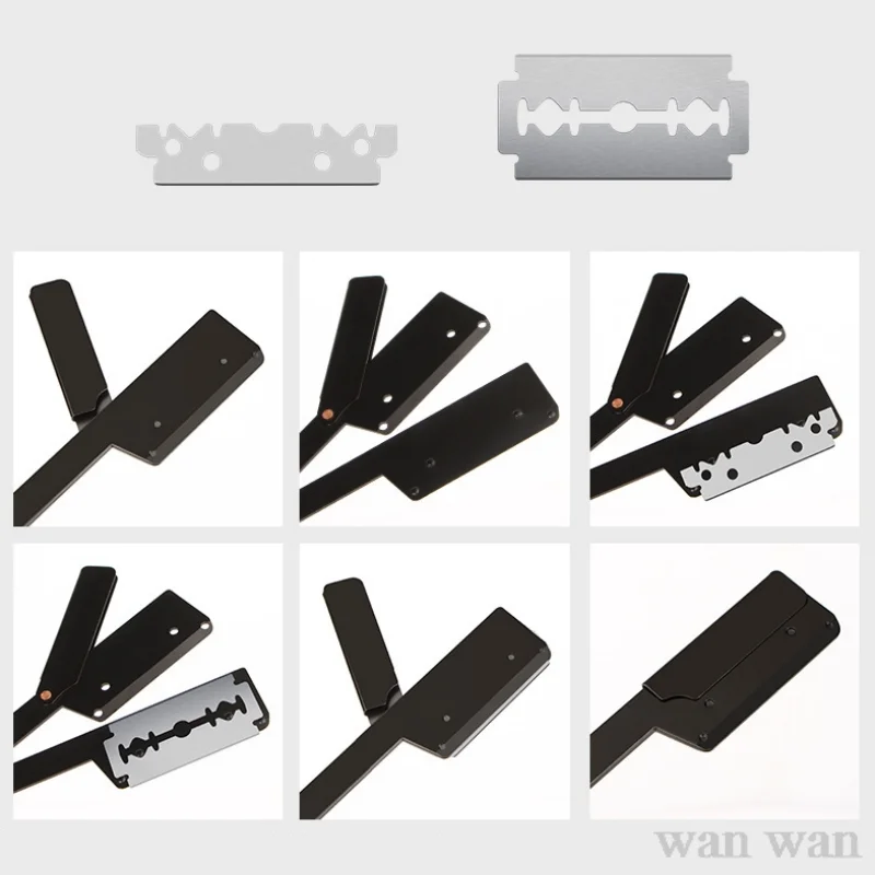 Новый стиль бритва для бороды с прямыми краями из нержавеющей стали