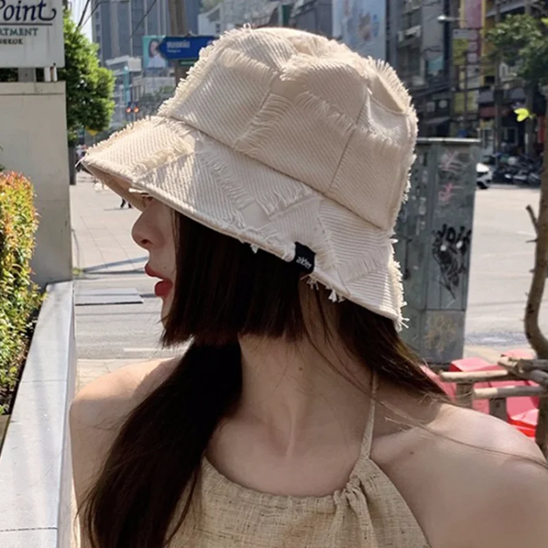 

Панама с широким покрытием для мужчин и женщин, модная Повседневная Панама с надписью «Show Face», корейский стиль, летняя шляпа от солнца