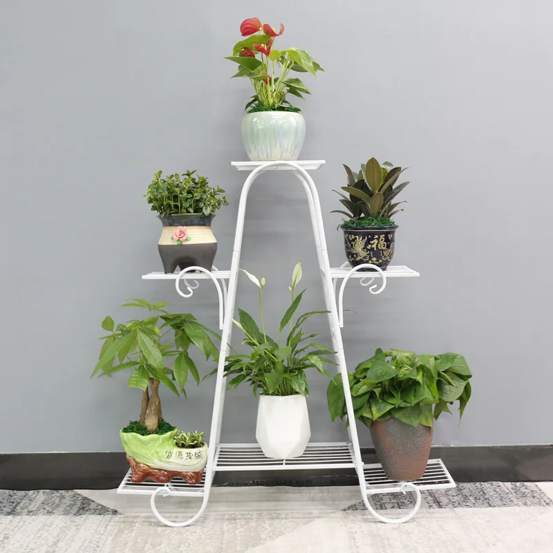 Новая кованая железная подставка для цветов европейская зеленая декоративная