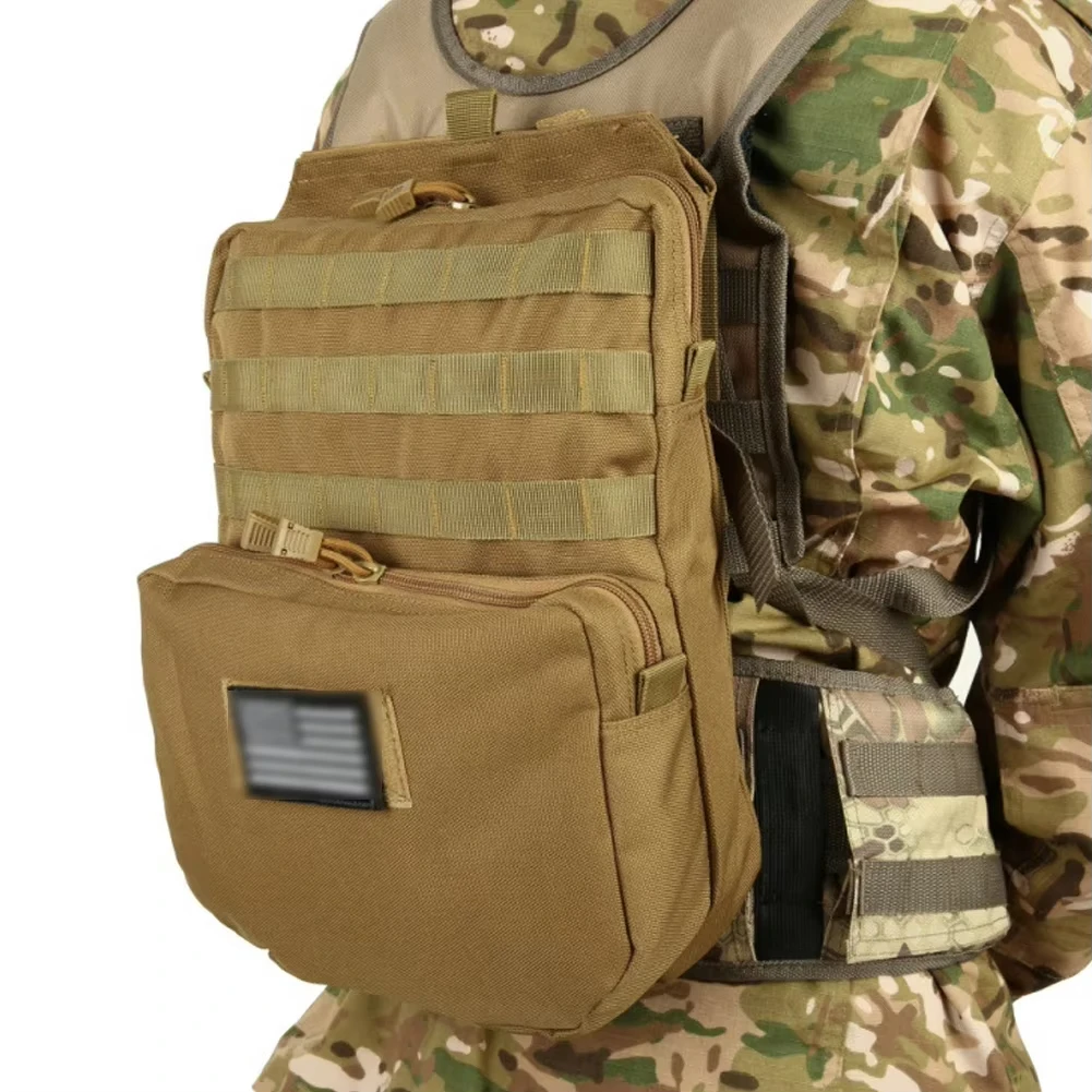 Фото Тактический рюкзак Molle для активного отдыха, страйкбола, EDC, с гидратором, для охоты и стрельбы, аксессуар для жилета, сумка из нейлона 1000D №2