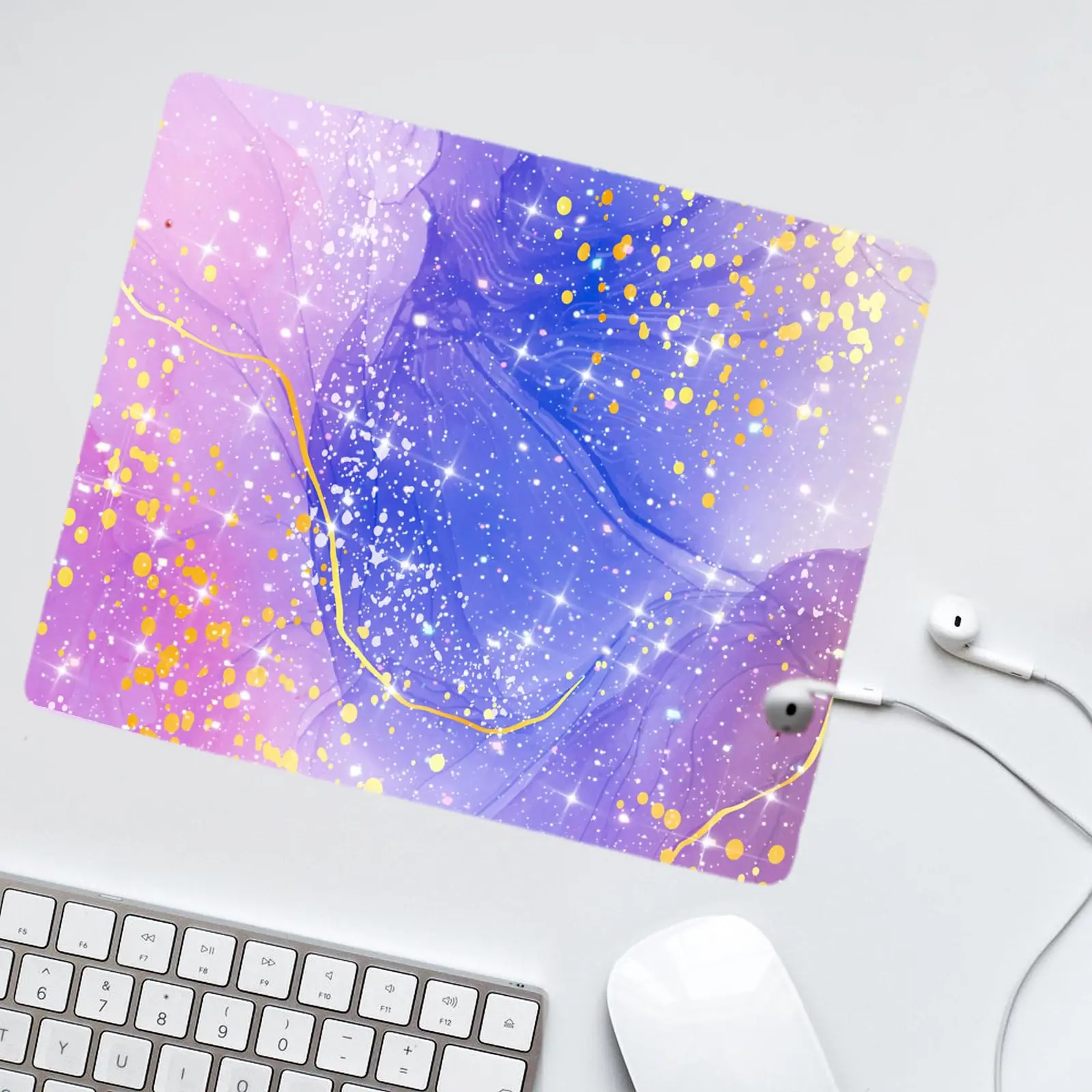 Лидер продаж квадратные коврики для мыши с яркими блестящими узорами и принтом