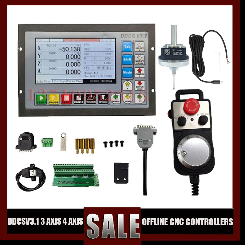 

Ddcsv3.1 G 3-осевой/4-осевой ЧПУ независимый контроллер движения 500 кГц Usb интерфейс + 4-осевой E-stop Mpg Маховик + 3d зонд