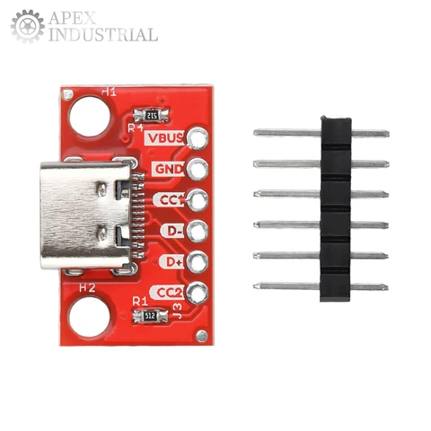 Коммутационная плата USB3.1 Type-C |   Адаптер «сделай сам» с 16 контактами на 2,54 мм, с сильноточной передачей мощности и поддержкой линии передачи данных, сверхмалый размер