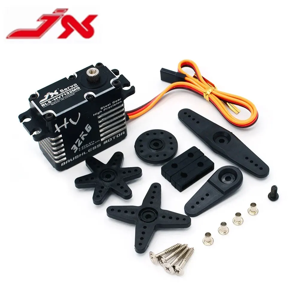 JX BLS-HV7132MG 32 кг 7,4 в сек. Высокоскоростная Точная стальная шестерня CNC цифровая бесщеточная для радиоуправляемого автомобиля робота самолета дрона