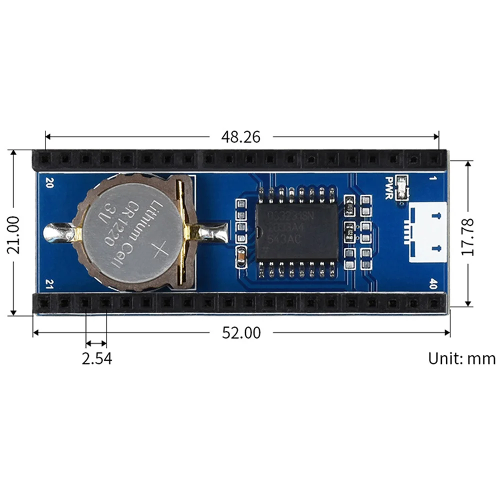 Плата расширительного устройства Pico RTC для Raspberry Pi встроенный чип DS3231