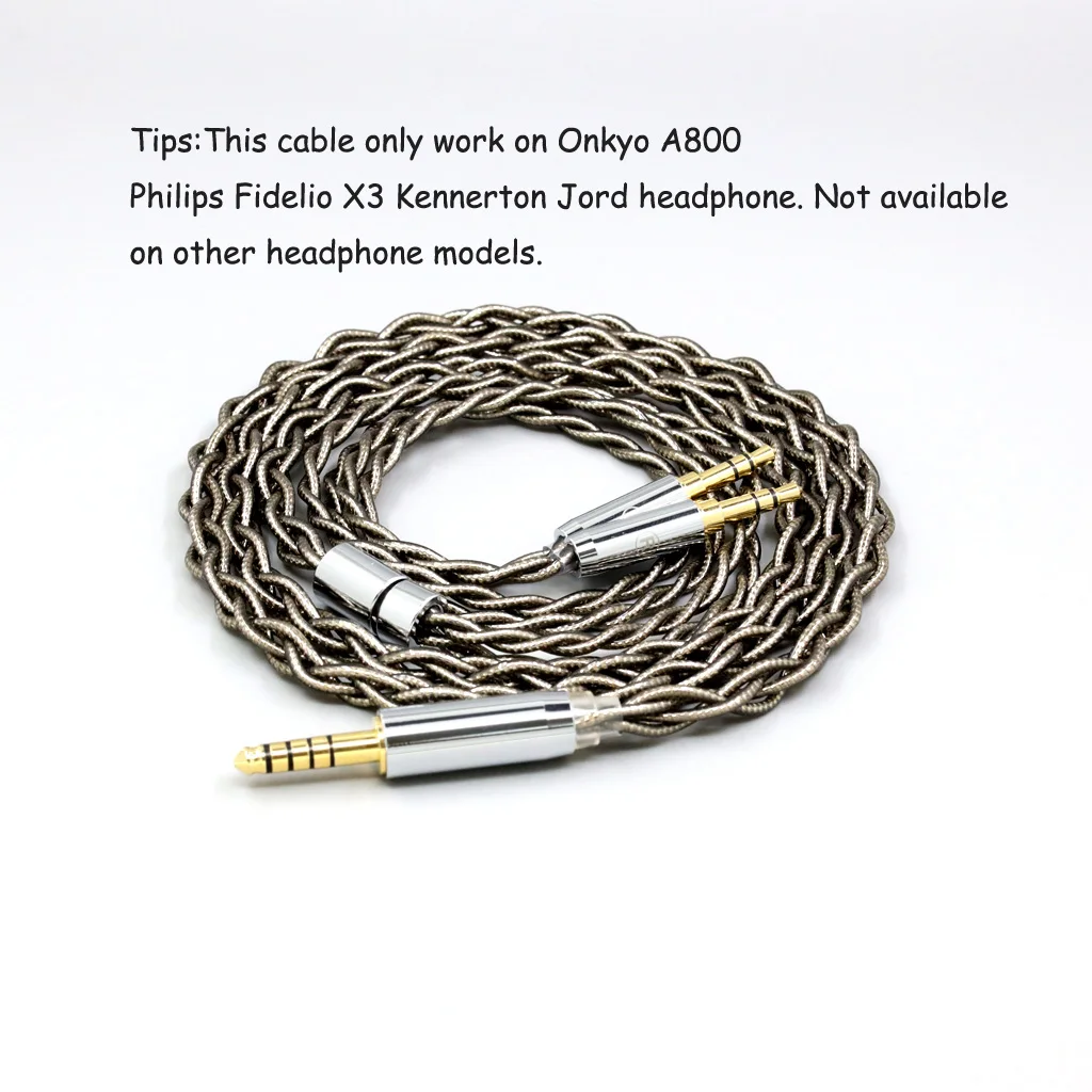Защитный кабель для наушников Onkyo A800 Philips Fidelio X3 Kennerton Jord LN008691 99% чистого серебра