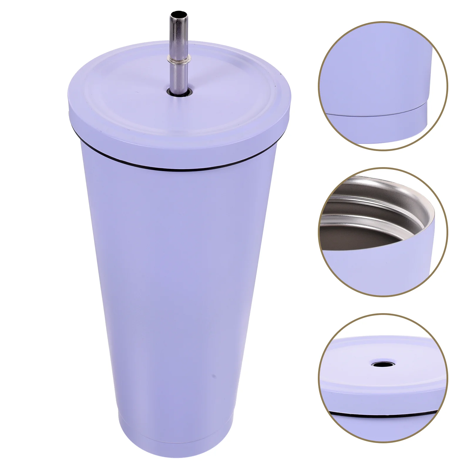 

Cup Water Tumbler Coffee Straw Cups Mug Travel Sippy Tumblers Insulated Bottle Vacuum Stainless Steel Outdoor Reusable Lid Wall