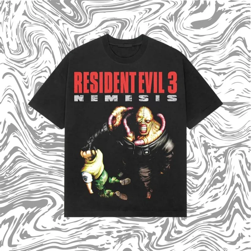 Фото Футболка Resident Evil 3 Nemesis в стиле 90-х годов, ужасная игра на выживание, футболка 0610, унисекс, футболка для геймеров, одежда с графическим рисунком, все размеры S-6XL №1