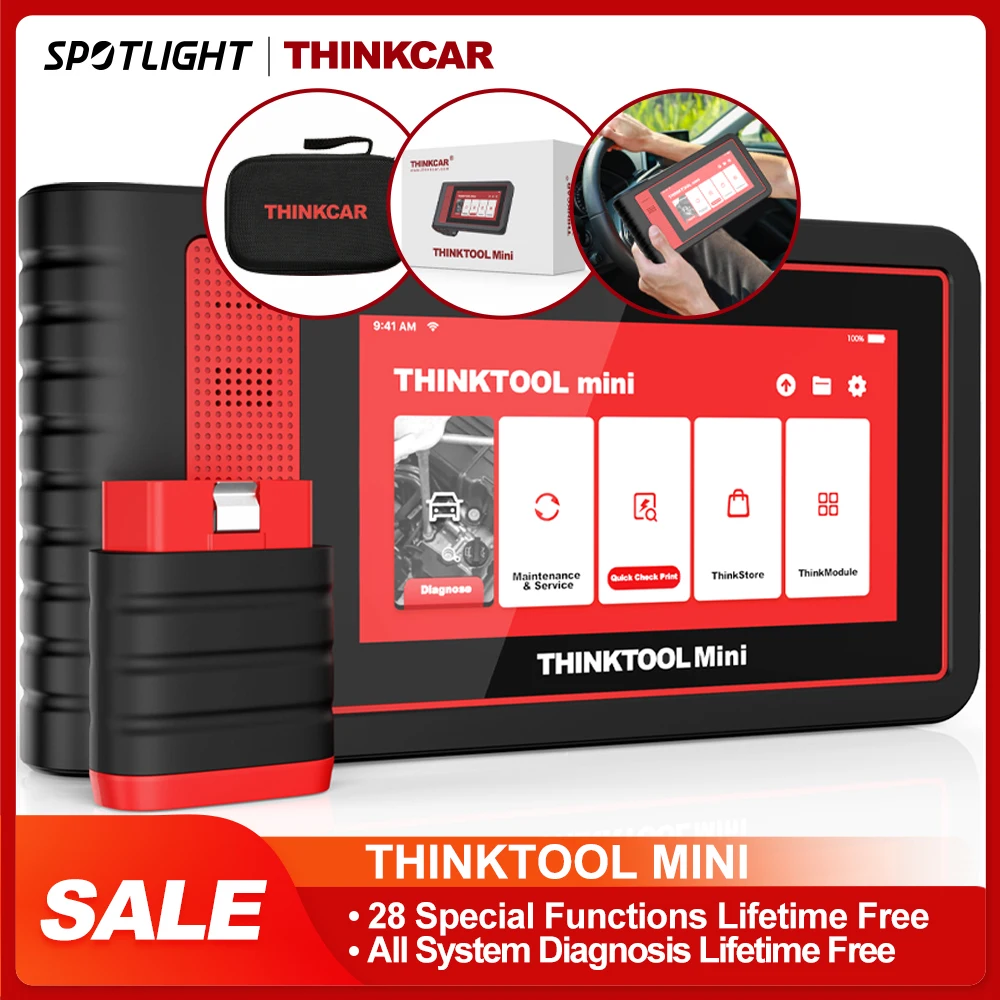 

THINKCAR Thinktool Mini OBDII Car Auto Scanner Full System Car Diagnosis Tools 28 Reset OBD 2 Code Reader Free Update WIFI APP
