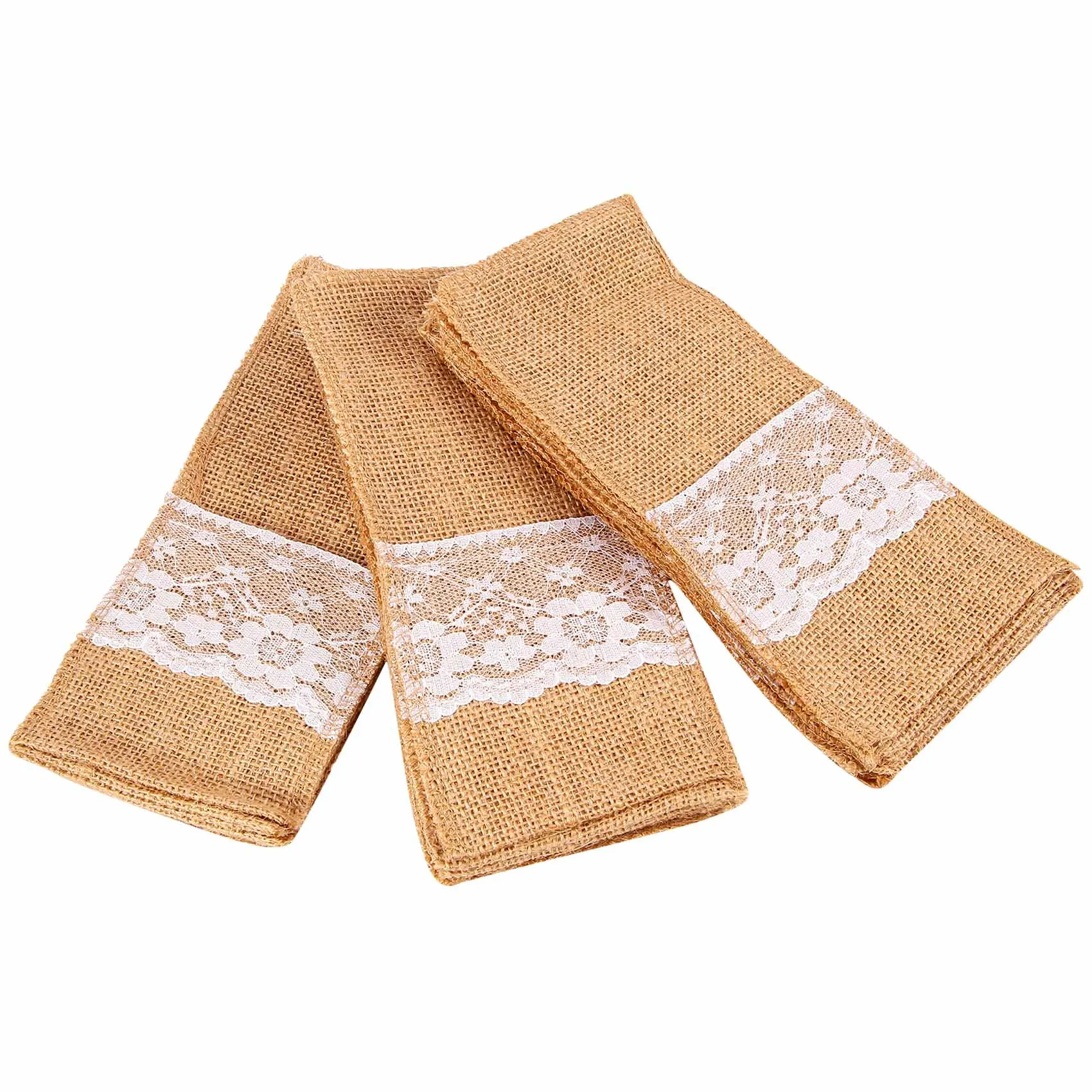 

Набор столовых приборов из натурального джута, 21 х11 см, 50 шт.