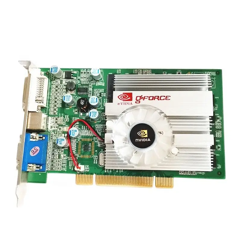 Оригинальная новая видеокарта FX5500 PCI DDR 256M DVI VGA S-video выход Интерфейс Видеокарта поддержка двойного экрана