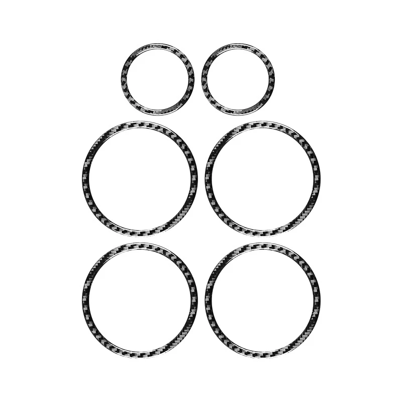 

Carbon Fiber Car Speaker Decoration Ring Horn Cover Trim Stickers Accessories For BMW- X5 E70 X6 E71 2008-2013